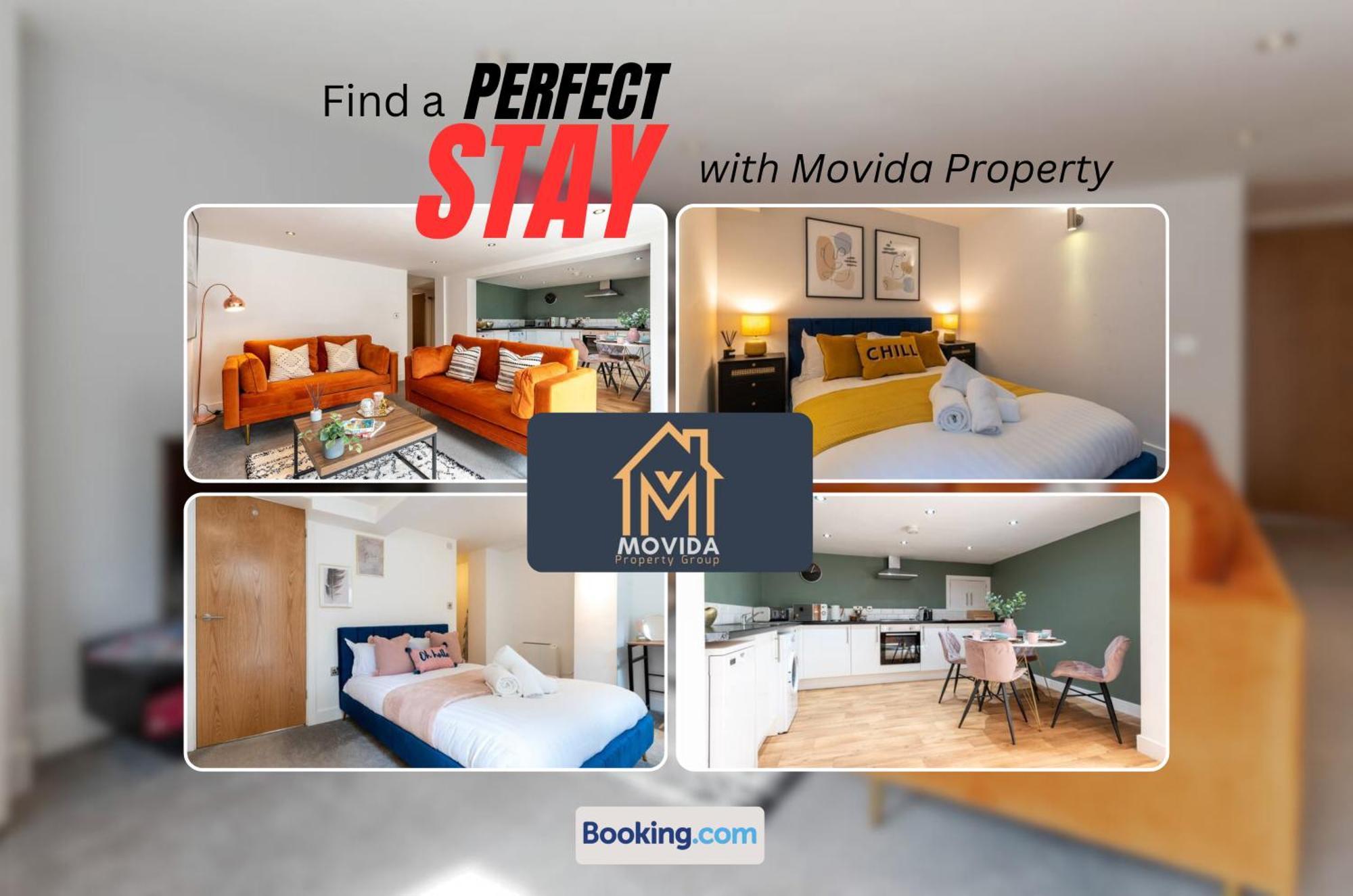 Stylish Two Bed Town Centre Apartment By Movida Property Group Short Lets & Serviced Accommodation With Parking Гаррогейт Екстер'єр фото