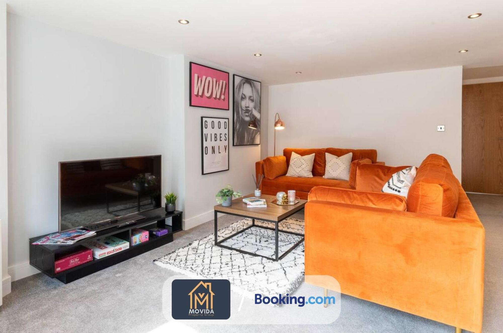 Stylish Two Bed Town Centre Apartment By Movida Property Group Short Lets & Serviced Accommodation With Parking Гаррогейт Екстер'єр фото