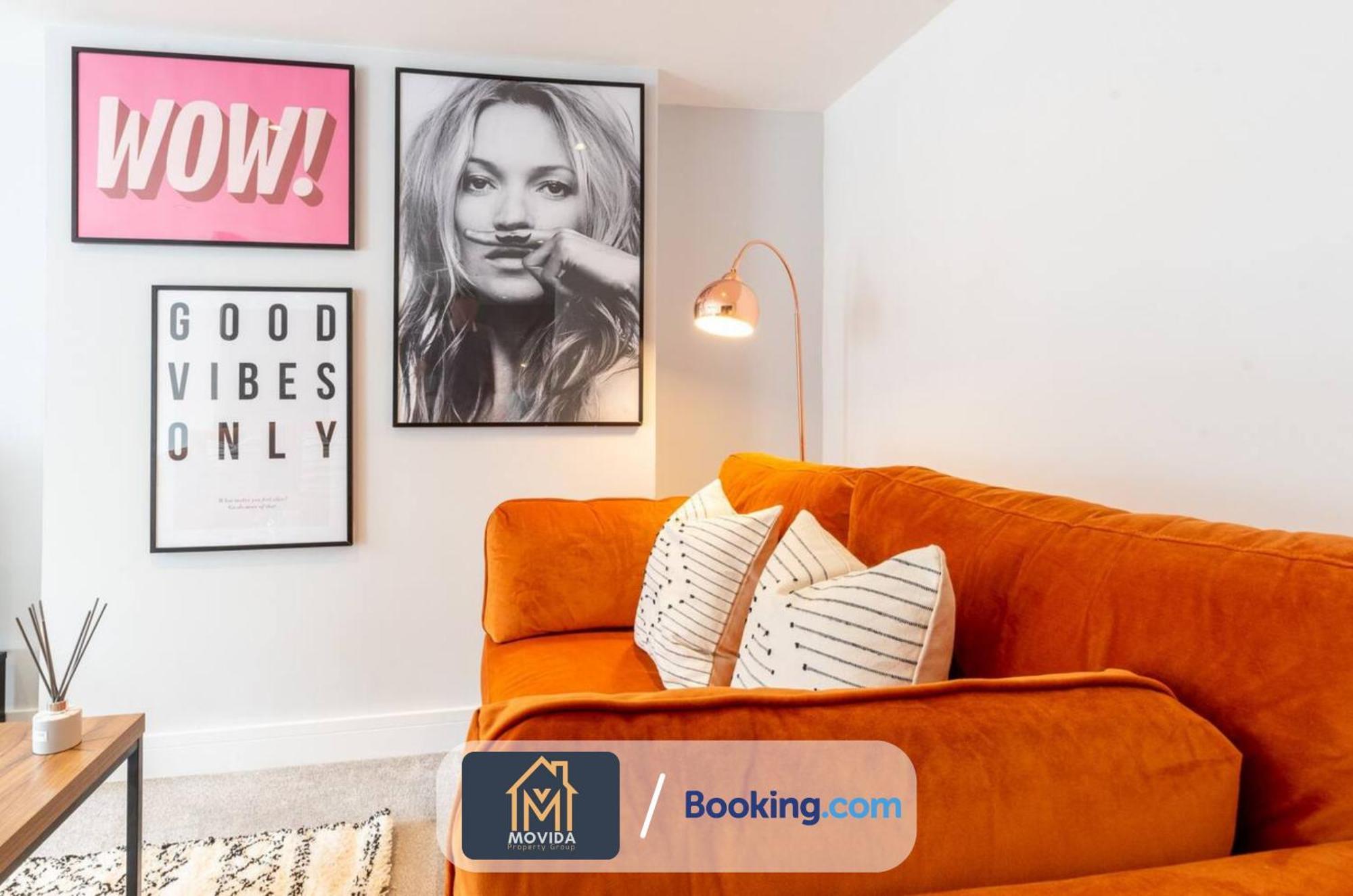 Stylish Two Bed Town Centre Apartment By Movida Property Group Short Lets & Serviced Accommodation With Parking Гаррогейт Екстер'єр фото