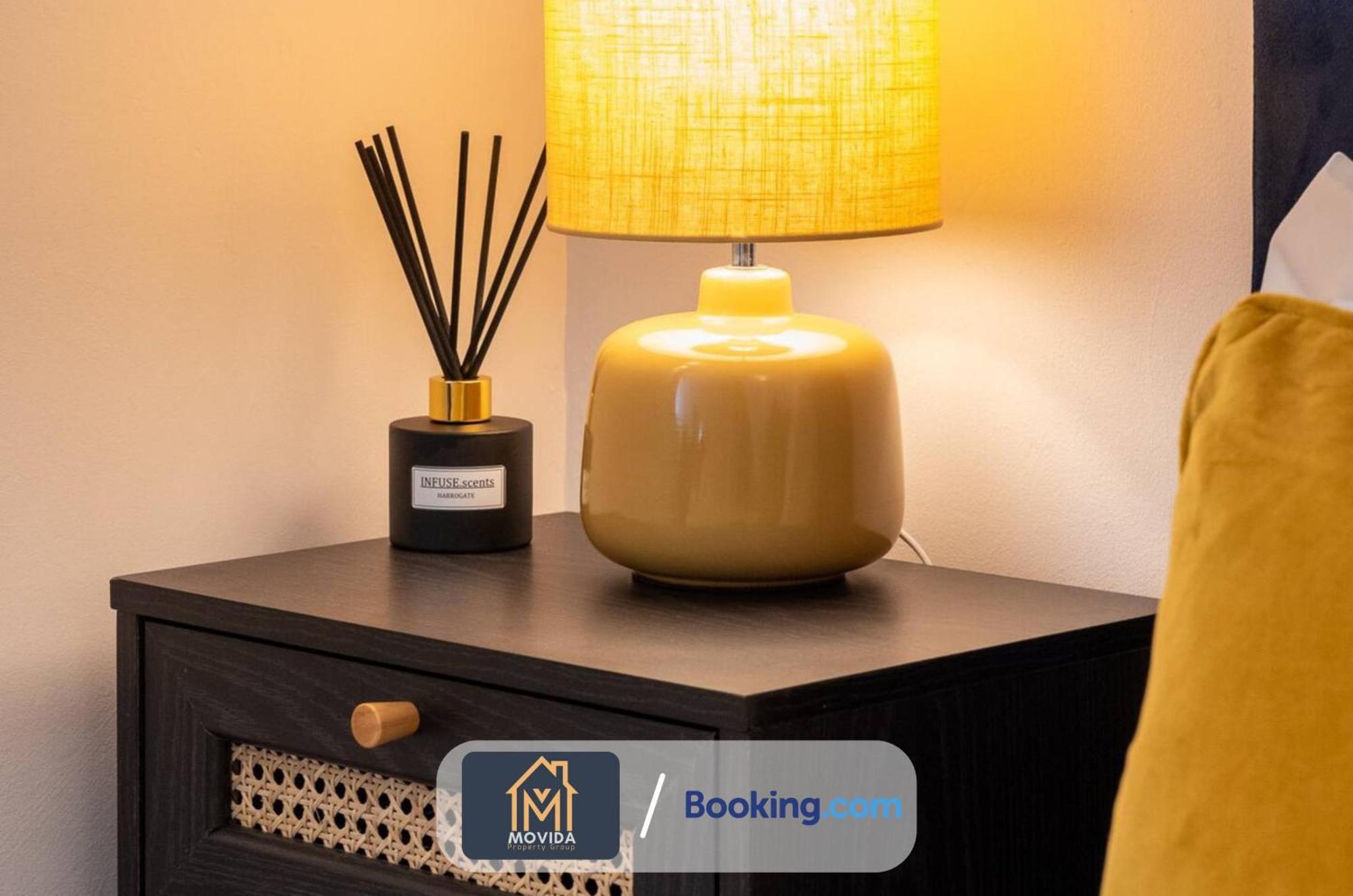 Stylish Two Bed Town Centre Apartment By Movida Property Group Short Lets & Serviced Accommodation With Parking Гаррогейт Екстер'єр фото