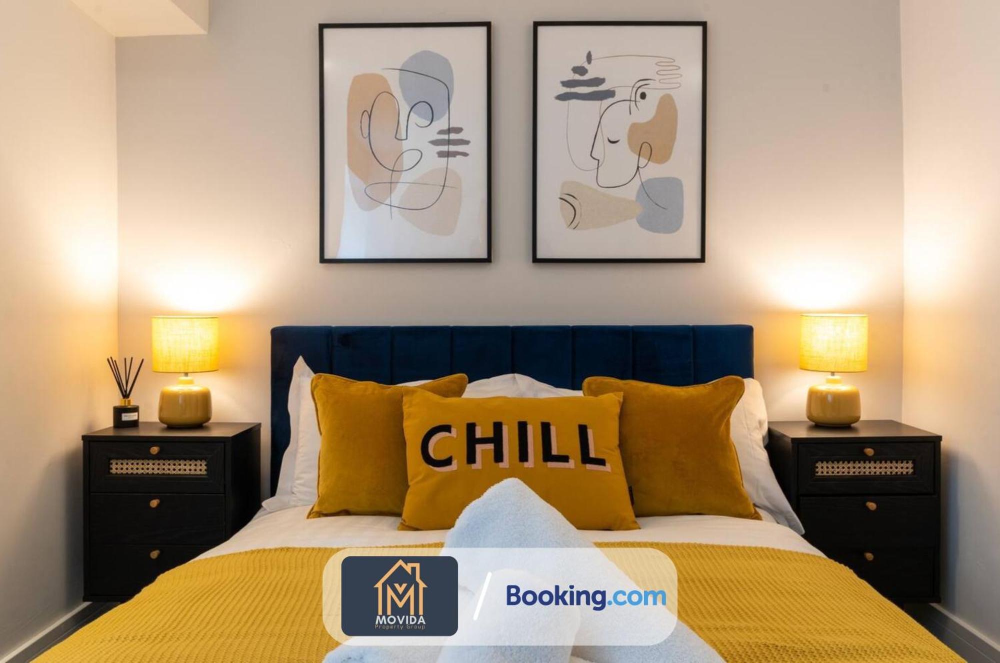 Stylish Two Bed Town Centre Apartment By Movida Property Group Short Lets & Serviced Accommodation With Parking Гаррогейт Екстер'єр фото