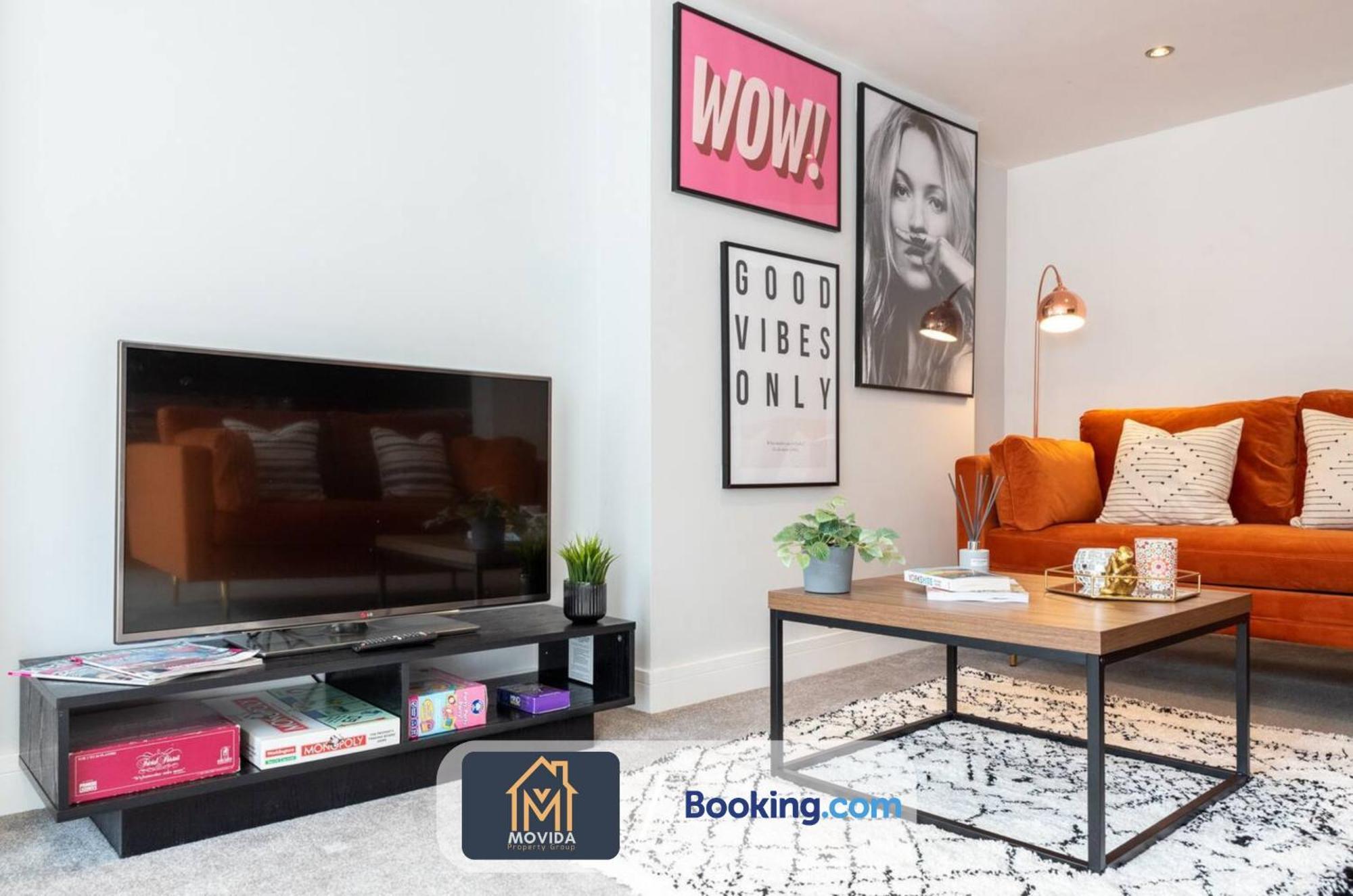 Stylish Two Bed Town Centre Apartment By Movida Property Group Short Lets & Serviced Accommodation With Parking Гаррогейт Екстер'єр фото